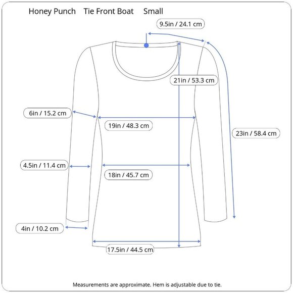 Honey Punch Front Tie BoatNeck Drop Shoulders Long Sleeves Metallic Stripes S - Picture 15 of 16